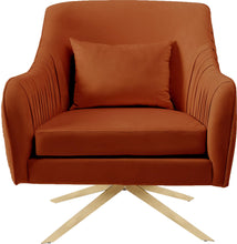 Load image into Gallery viewer, Paloma Cognac Velvet Accent Chair
