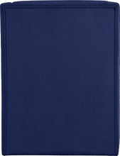 Load image into Gallery viewer, Rivet Navy Velvet Accent Chair
