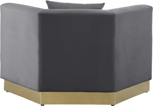 Marquis Grey Velvet Chair