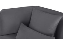 Load image into Gallery viewer, Marquis Grey Velvet Sofa
