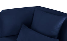 Load image into Gallery viewer, Marquis Navy Velvet Sofa
