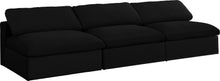 Load image into Gallery viewer, Serene Black Linen Fabric Deluxe Cloud Modular Armless Sofa
