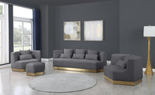 Load image into Gallery viewer, Marquis Grey Velvet Sofa
