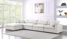 Load image into Gallery viewer, Serene Cream Linen Fabric Deluxe Cloud Modular Sectional
