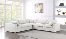 Load image into Gallery viewer, Serene Cream Linen Fabric Deluxe Cloud Modular Sectional
