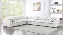 Load image into Gallery viewer, Serene Cream Linen Fabric Deluxe Cloud Modular Sectional
