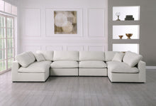 Load image into Gallery viewer, Serene Cream Linen Fabric Deluxe Cloud Modular Sectional
