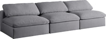 Load image into Gallery viewer, Serene Grey Linen Fabric Deluxe Cloud Modular Armless Sofa
