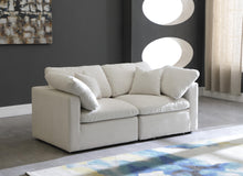 Load image into Gallery viewer, Plush Cream Velvet Standard Cloud Modular Sofa
