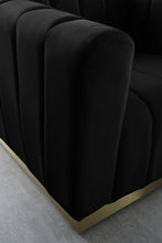 Load image into Gallery viewer, Marlon Black Velvet Sofa
