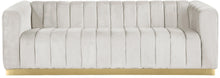 Load image into Gallery viewer, Marlon Cream Velvet Sofa
