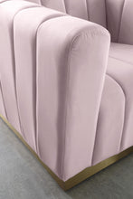 Load image into Gallery viewer, Marlon Pink Velvet Chair
