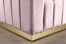 Load image into Gallery viewer, Marlon Pink Velvet Loveseat
