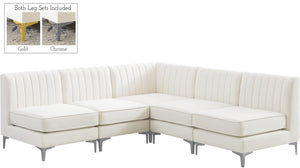 Alina Cream Velvet Modular Sectional