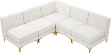 Load image into Gallery viewer, Alina Cream Velvet Modular Sectional
