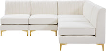 Load image into Gallery viewer, Alina Cream Velvet Modular Sectional
