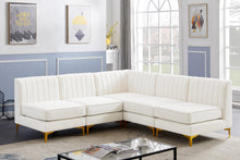 Load image into Gallery viewer, Alina Cream Velvet Modular Sectional
