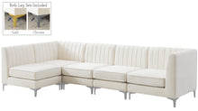 Load image into Gallery viewer, Alina Cream Velvet Modular Sectional
