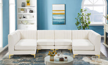 Load image into Gallery viewer, Alina Cream Velvet Modular Sectional
