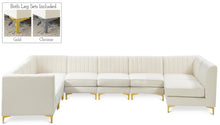 Load image into Gallery viewer, Alina Cream Velvet Modular Sectional
