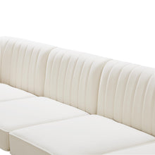 Load image into Gallery viewer, Alina Cream Velvet Modular Sectional
