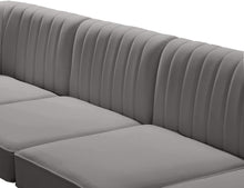 Load image into Gallery viewer, Alina Grey Velvet Modular Sectional
