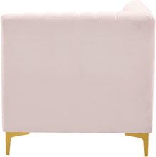 Load image into Gallery viewer, Alina Pink Velvet Corner Chair
