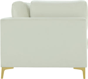 Julia Cream Velvet Modular Sofa (4 Boxes)