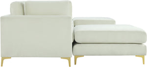 Julia Cream Velvet Modular Sectional (6 Boxes)