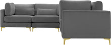 Load image into Gallery viewer, Julia Grey Velvet Modular Sectional (5 Boxes)
