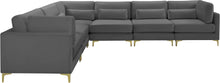 Load image into Gallery viewer, Julia Grey Velvet Modular Sectional (6 Boxes)
