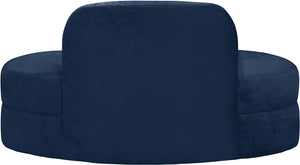 Mitzy Navy Velvet Loveseat