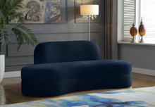 Load image into Gallery viewer, Mitzy Navy Velvet Sofa
