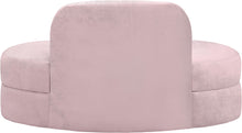 Load image into Gallery viewer, Mitzy Pink Velvet Loveseat
