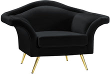 Load image into Gallery viewer, Lips Black Velvet Chair image
