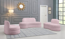 Load image into Gallery viewer, Mitzy Pink Velvet Loveseat
