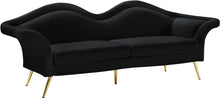 Load image into Gallery viewer, Lips Black Velvet Sofa
