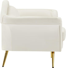 Load image into Gallery viewer, Lips Cream Velvet Chair
