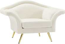 Load image into Gallery viewer, Lips Cream Velvet Chair image
