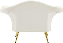 Load image into Gallery viewer, Lips Cream Velvet Chair
