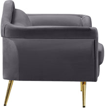 Load image into Gallery viewer, Lips Grey Velvet Chair
