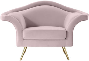 Lips Pink Velvet Chair