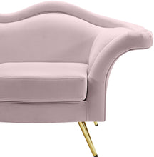 Load image into Gallery viewer, Lips Pink Velvet Loveseat
