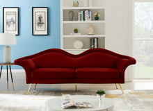 Load image into Gallery viewer, Lips Red Velvet Sofa

