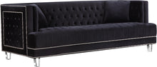 Load image into Gallery viewer, Lucas Black Velvet Sofa
