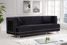 Load image into Gallery viewer, Lucas Black Velvet Sofa
