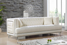 Load image into Gallery viewer, Lucas Cream Velvet Sofa
