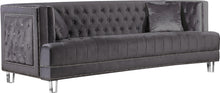 Load image into Gallery viewer, Lucas Grey Velvet Sofa
