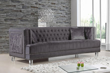 Load image into Gallery viewer, Lucas Grey Velvet Sofa
