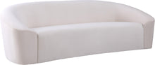 Load image into Gallery viewer, Riley Cream Velvet Sofa
